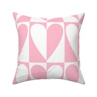 split hearts pink and white - valentines jumbo collection