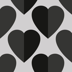 Heart Pairs_Black and Grey_LG