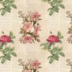 Victorian Roses & Text