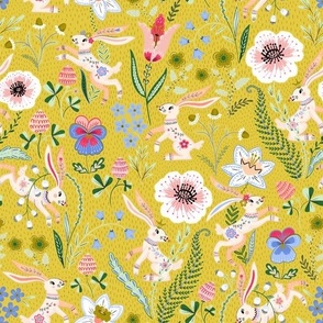 Whimsy Rabbity Spring (yelow) medium 