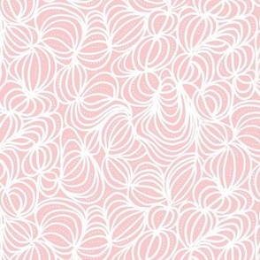 Boho bubble lines blush pink small scale