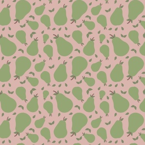 Pears in Pink & Green
