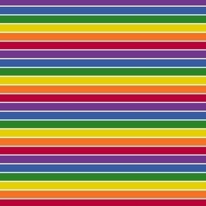 mini scale rainbow stripe