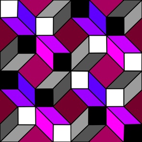 No Ai - Bright Geometric Pattern - Large Print