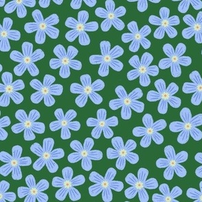 Whimsy Forget-me-not Toss (green) large 