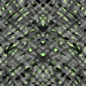 No Ai - abstract scribbles on lime
