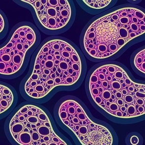 psychedelic purple amoebas