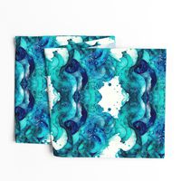 abstract underwater watercolor waves