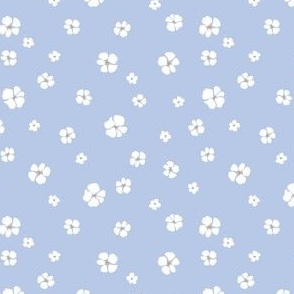 Floating Hydrangea Flowers Sky Blue