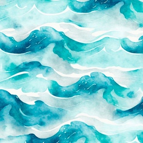 soft flowy watercolor waves