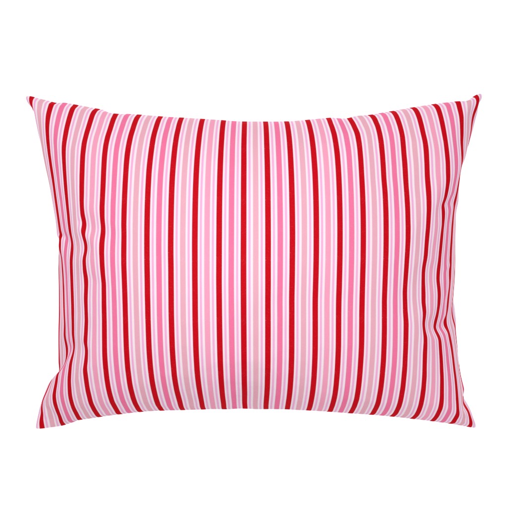 French Candy Pink/Red/Blush Valentine's Day Stripe 