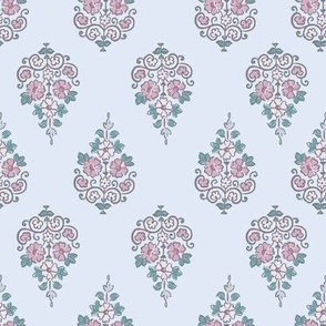 The Soft Bokeh 70s Vintage-minty Fabric by aiman-creates