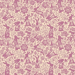 rabbit flower dance pink 50 neg