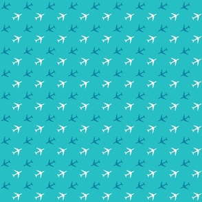 Airplane in Turquoise