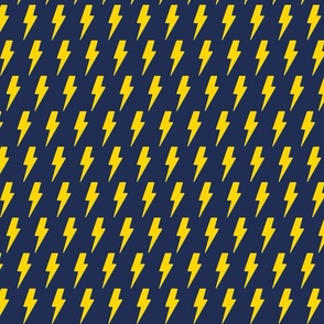 Yellow lightening bolts - Medium scale