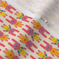 Happy-Easter-Bunnies-Upside-Down---XS-wallpaper---pink-yellow-blue---TINY---450