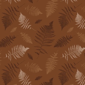 Ferns in Earth Tones - alternate colors 1