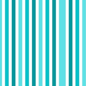 Uneven Stripes in Blue Hues