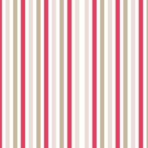 Red and Brown Uneven Stripes  / small scale