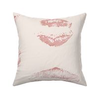 Kisses | Large Scale | Pale Pink, blush pink, rose quartz, puce