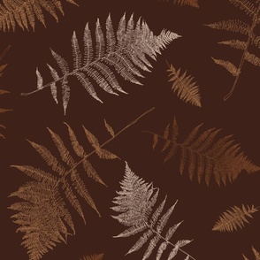 Ferns in Earth Tones - alternate colors 2
