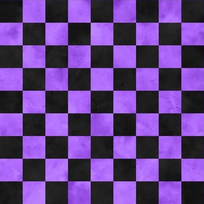 purple and black check