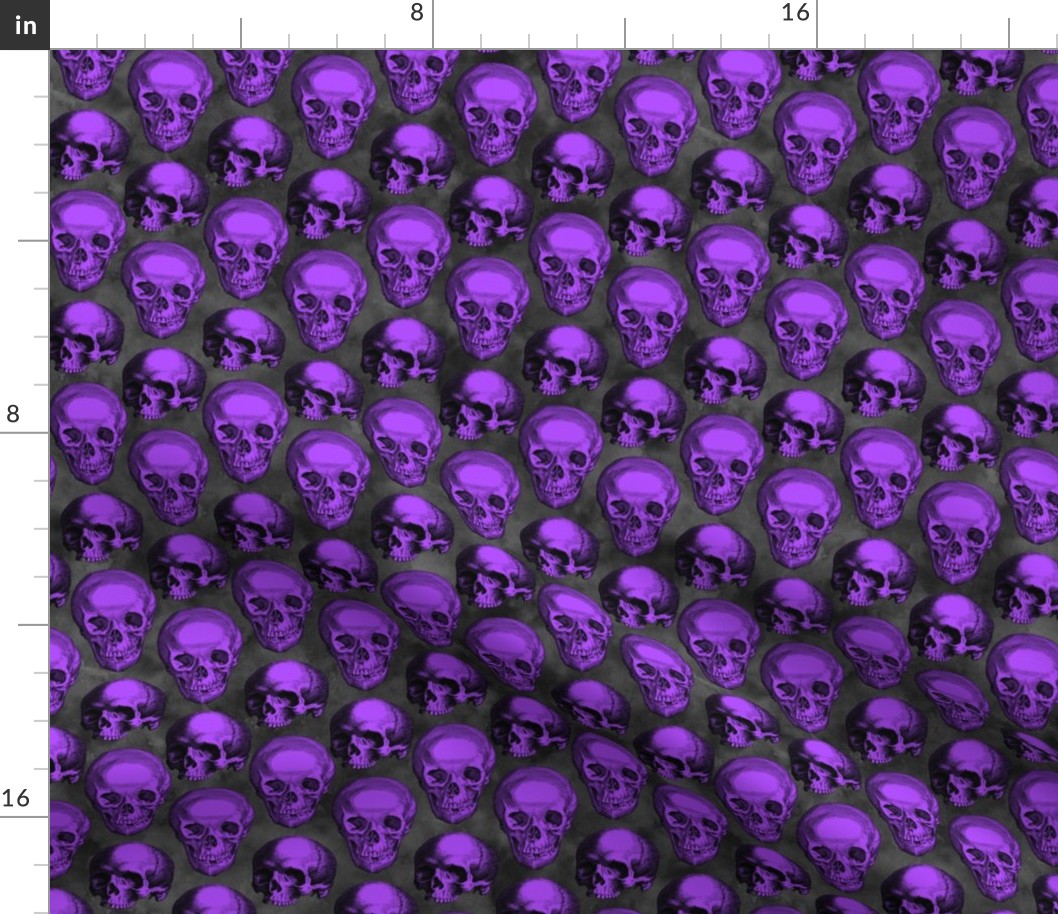 Skulls Purple 