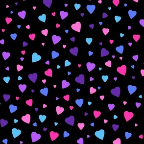Rainbow Love Hearts 