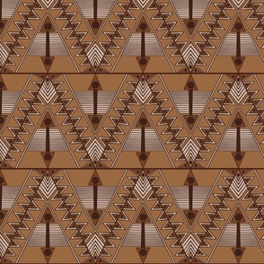 Earth tone triangle pattern