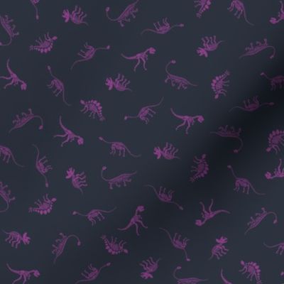 Mini Dino Skeletons Blender - purple on black