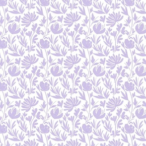 Watercolor floral - light purple