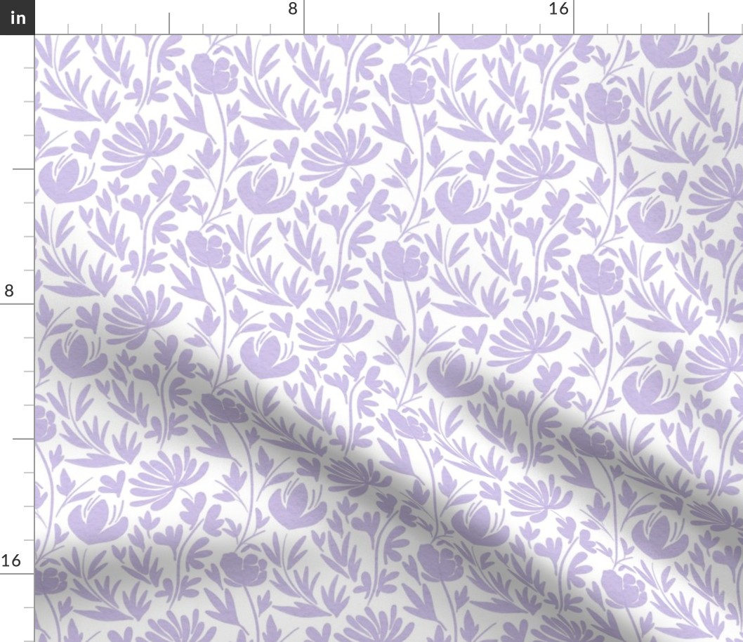 Watercolor floral - light purple