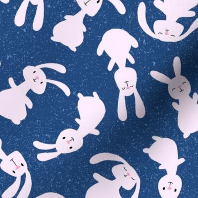 bouncing bunnies - dark blue - SHW1005 