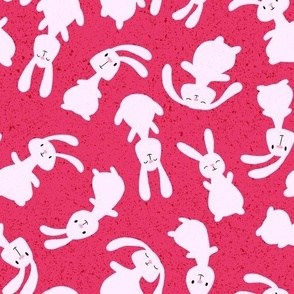 bouncing bunnies - dark pink - SHW1005 Q