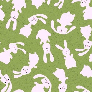 bouncing bunnies - green - SHW1005 P