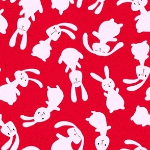 bouncing bunnies - red - SHW1005 D