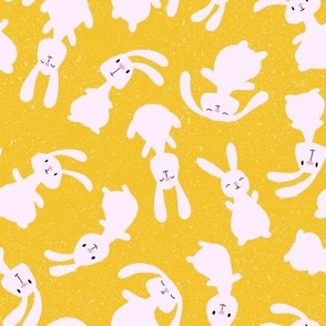 bouncing bunnies - yellow - SHW1005 B