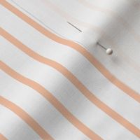 Vertical Stripes- White on Blush Salmon- Pastel Orange- Mini- Nursery Wallpaper- Striped Wallpaper-  Spring