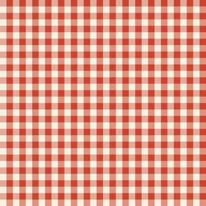 Scarlet Tiny Gingham