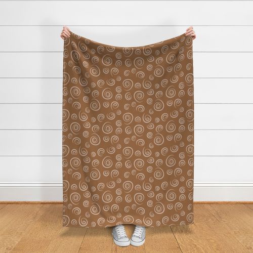 (L)Santa Fe Brown Spirals Large Scale