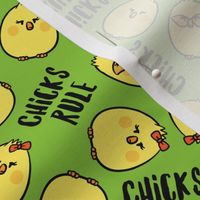 Chicks Rule - Easter Chicks - green - LAD23