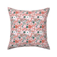 In Bloom - Floral Pink Multi Small Scale