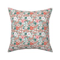 In Bloom - Floral Beige Multi Small Scale