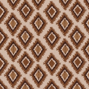 southwestern earth tone diamond pattern