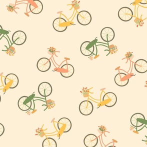 bike pattern - large