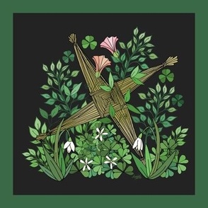 Saint Brigid's Cross embroidery template 