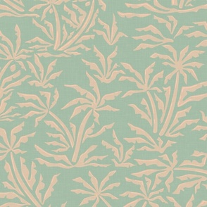 Vintage Tropical Jungle - Old Wallpaper Aesthetic / Large