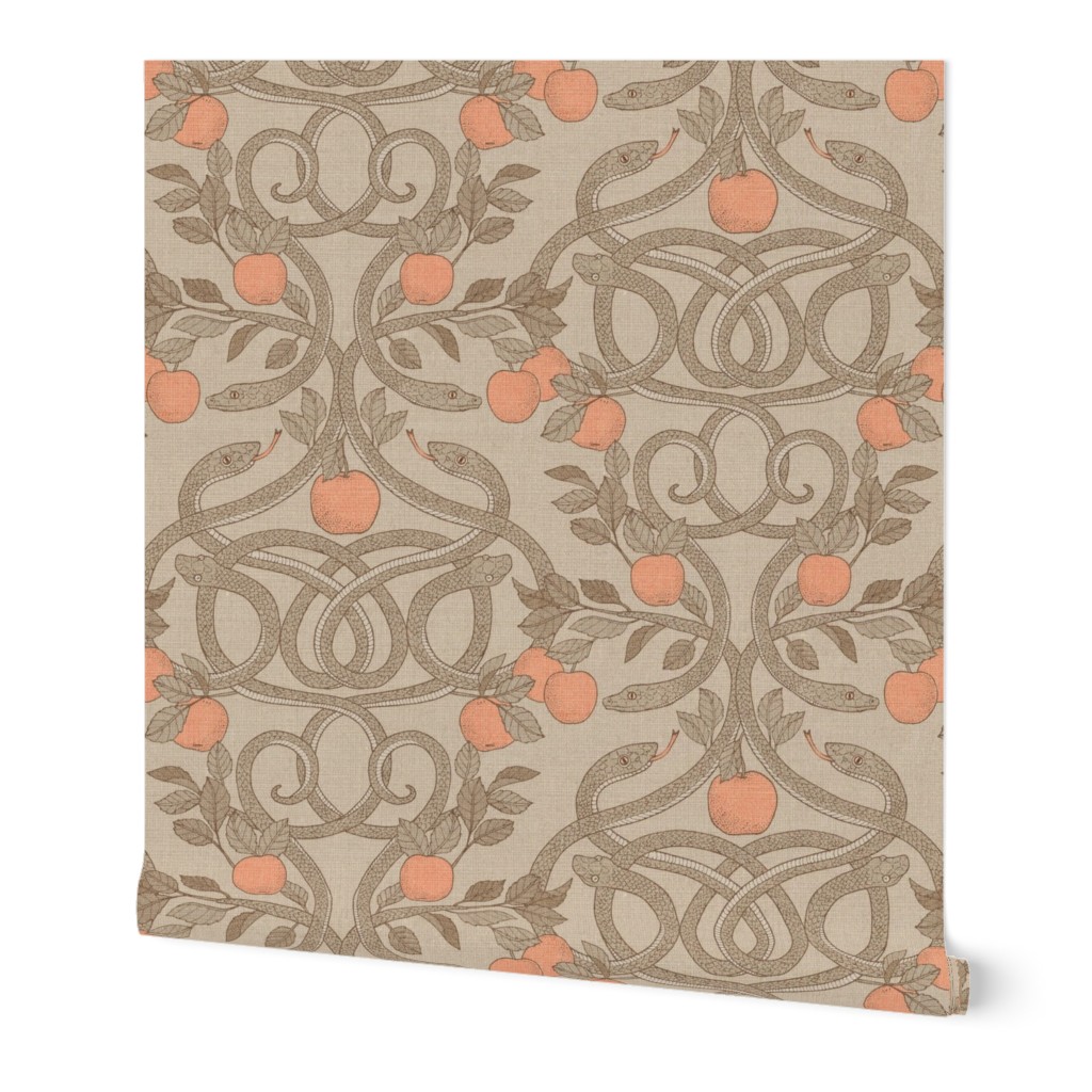 Serpents and Apples {Warm Grey} large