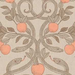 Serpents and Apples {Warm Grey} large