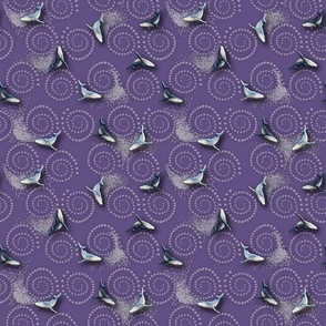 Bubble Net - Humpback Whales on Lavender